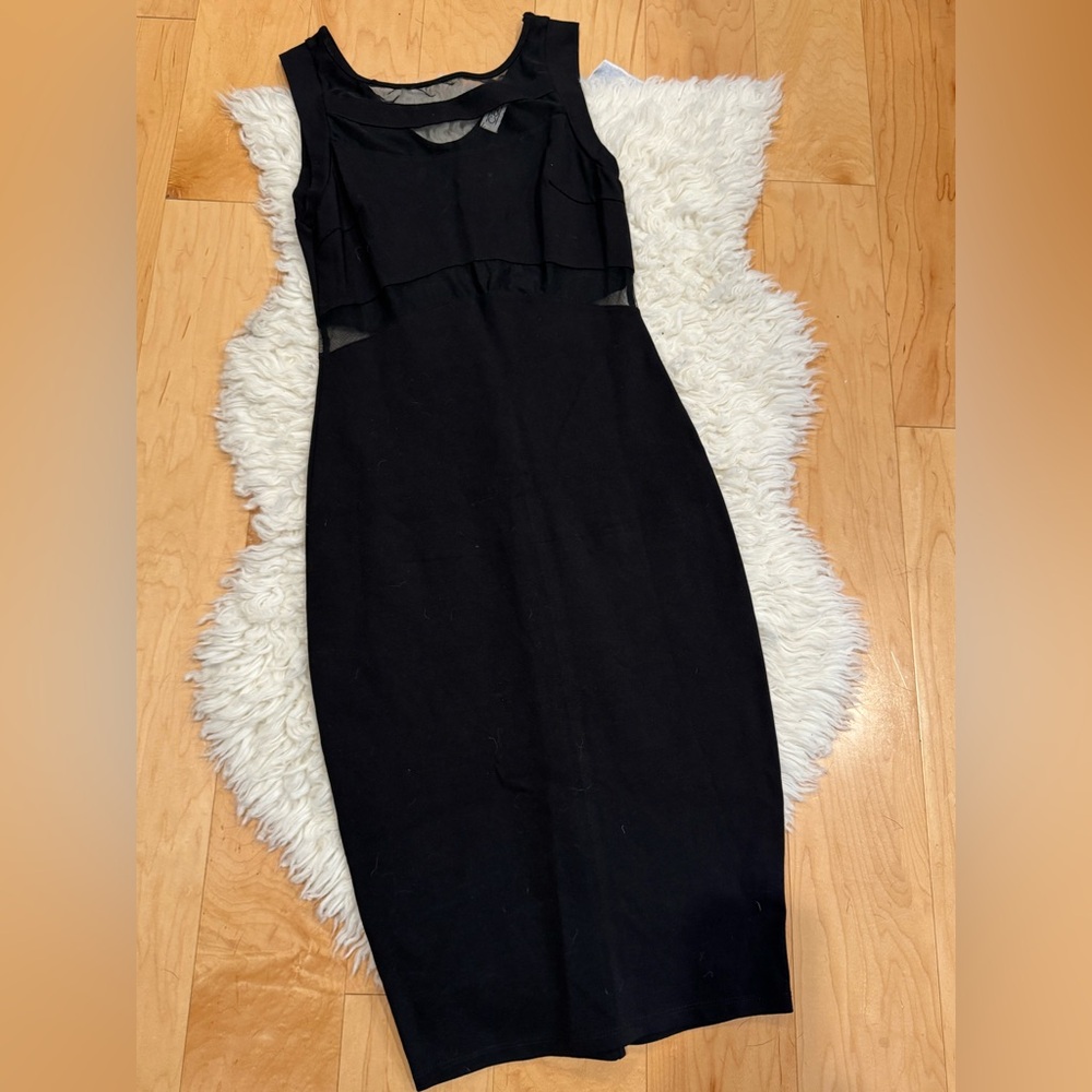 CARINA black mesh dress size large